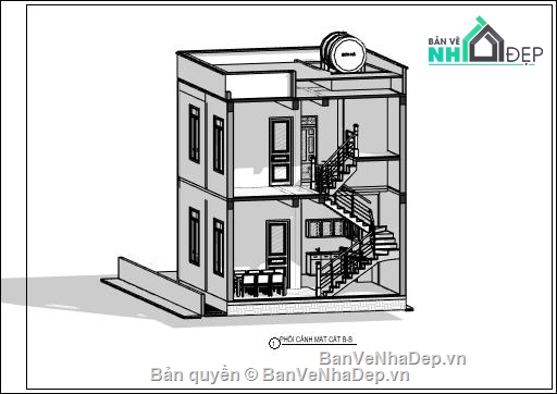 kiến trúc và kết cấu,Bản vẽ  nhà phố 2 tầng,nhà 2 tầng hiện đại,hiện đại,nhà phố tầng