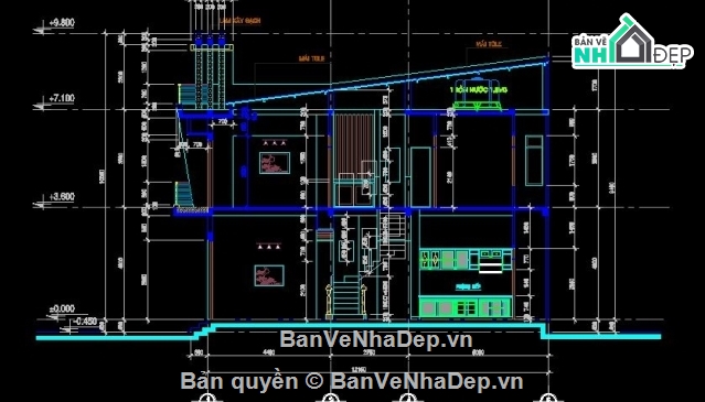 Bản vẽ nhà phố: \