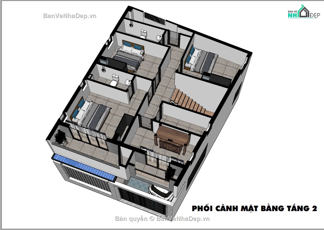 nhà phố,bản vẽ nhà phố,nhà phố 2 tầng,bản vẽ nhà phố 2 tầng