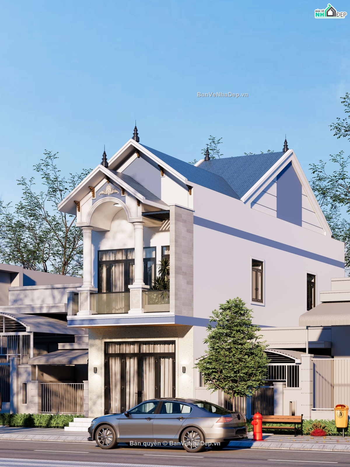 nhà phố 2 tầng,nhà 2 tầng mái thái,nhà 2 tầng