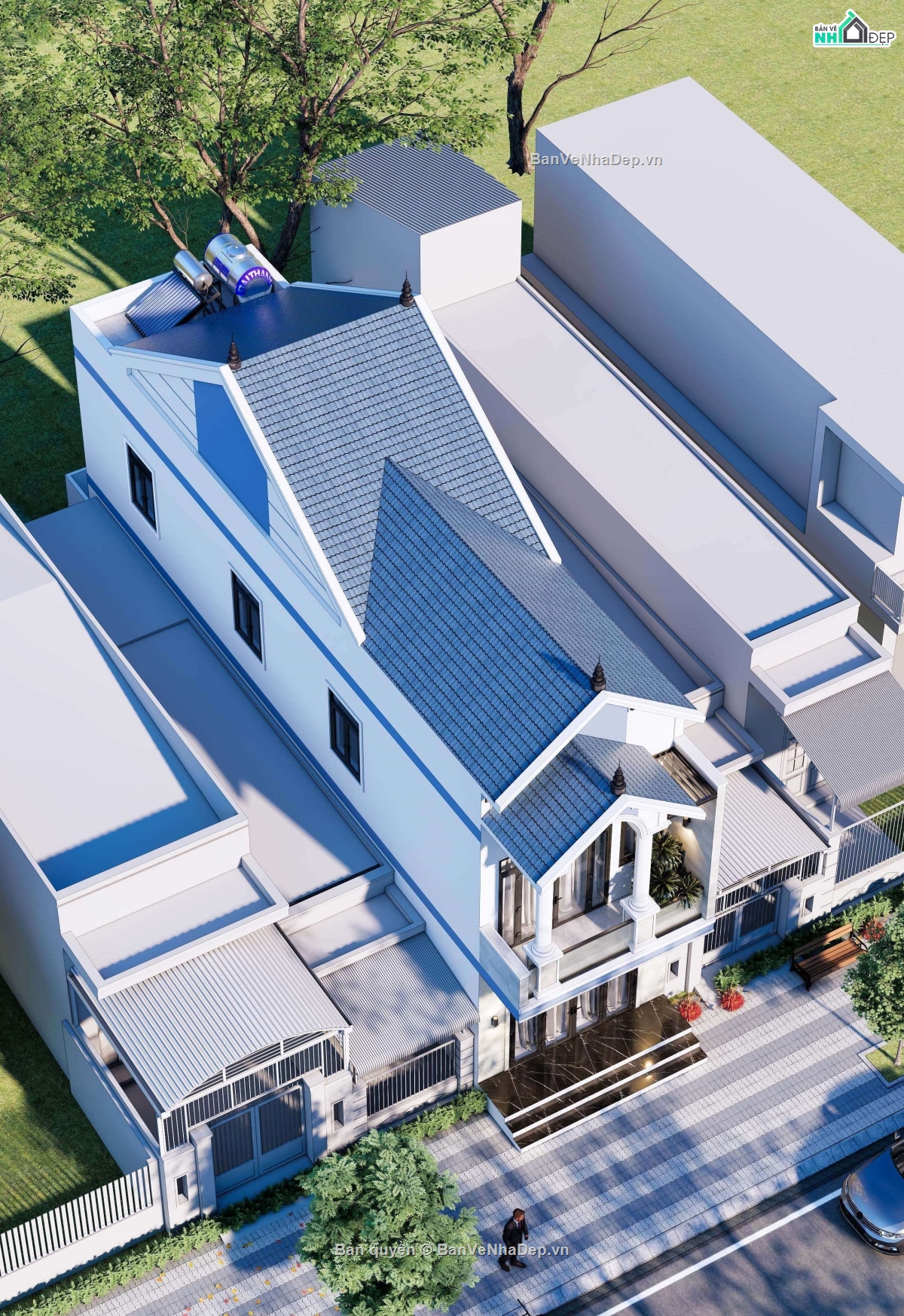 nhà phố 2 tầng,nhà 2 tầng mái thái,nhà 2 tầng