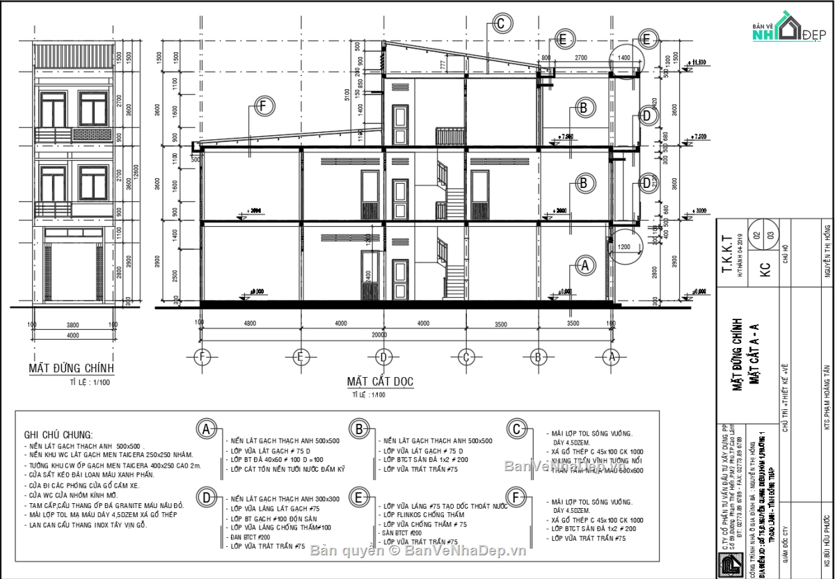 nhà phố 3 tầng,Bản vẽ nhà phố,Bản vẽ nhà 3 tầng