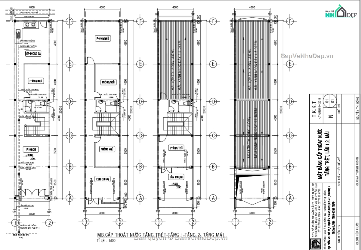 nhà phố 3 tầng,Bản vẽ nhà phố,Bản vẽ nhà 3 tầng