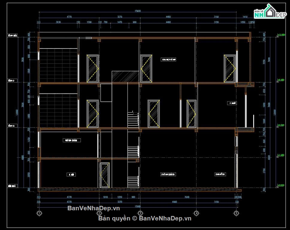 nhà ống 3 tầng 4.3x16m,thiết kế nhà phố 3 tầng,nhà phố mặt tiền 4.3m,bản vẽ nhà phố 3 tầng,nhà phố 3 tầng