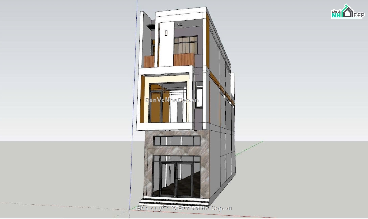 nhà ống 3 tầng 4.3x16m,thiết kế nhà phố 3 tầng,nhà phố mặt tiền 4.3m,bản vẽ nhà phố 3 tầng,nhà phố 3 tầng