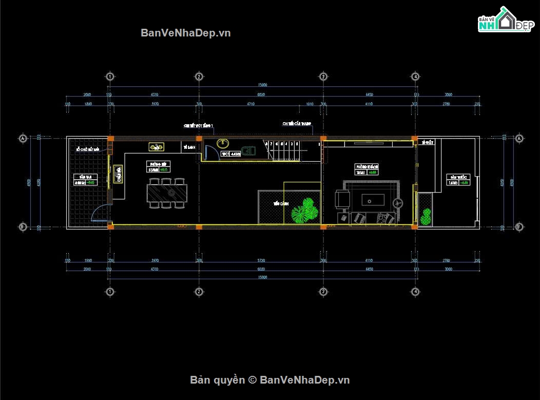 thiết kế nhà phố 3 tầng,hồ sơ nhà phố full,bản vẽ nhà phố 3 tầng,nhà phố 3 tầng file cad