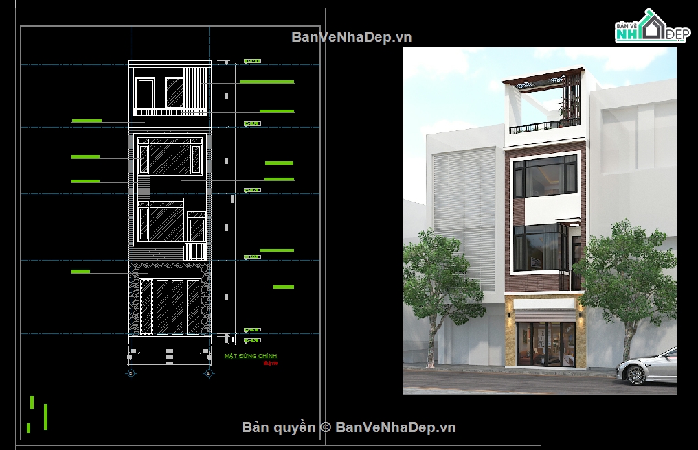 bản vẽ nhà 3 tầng,bản vẽ nhà phố 3 tầng,nhà 3 tầng