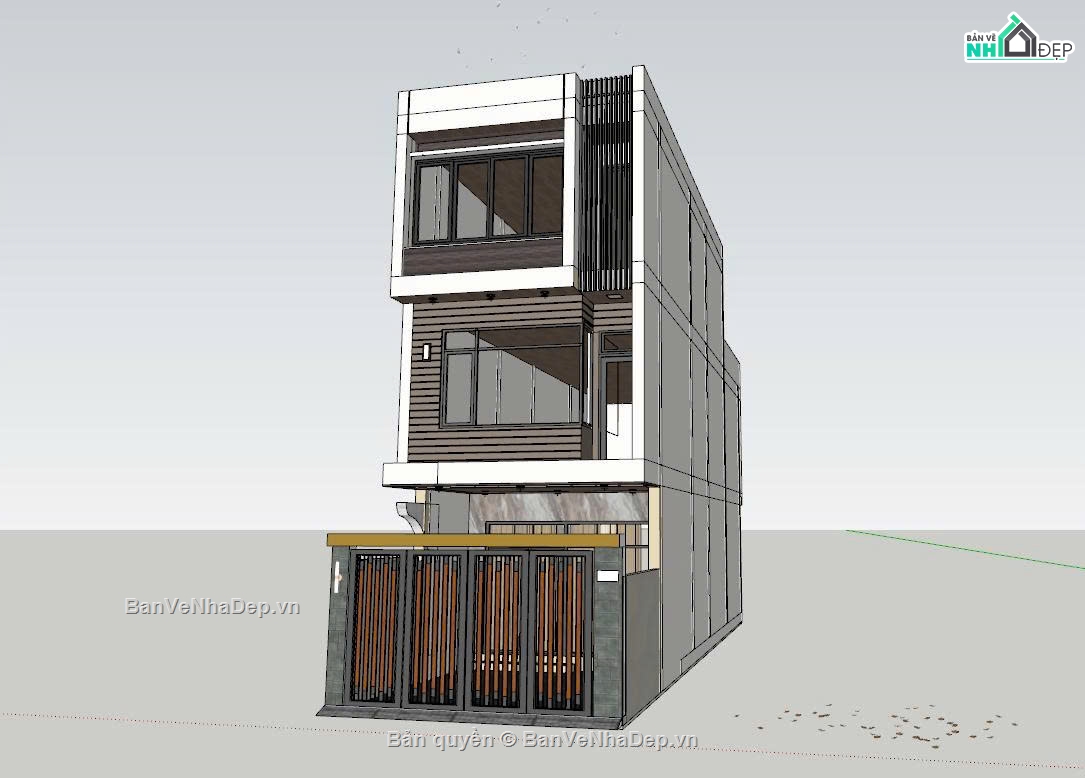 thiết kế nhà phố 3 tầng,hồ sơ nhà phố full,nhà phố 3 tầng file cad,bản vẽ nhà phố 3 tầng