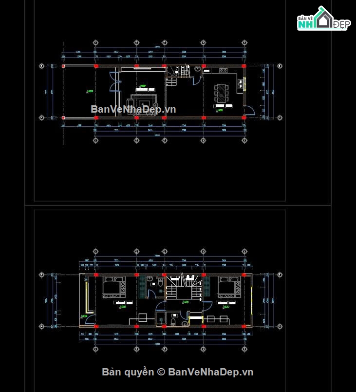 thiết kế nhà phố 3 tầng,hồ sơ nhà phố full,nhà phố 3 tầng file cad,bản vẽ nhà phố 3 tầng