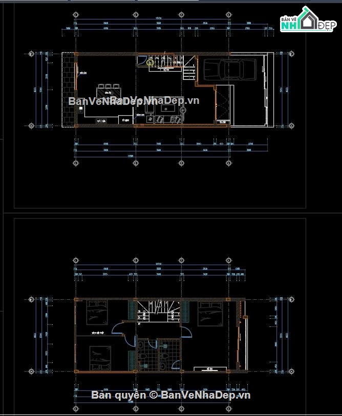 thiết kế nhà phố 3 tầng,nhà phố mặt tiền 6m,nhà phố 3 tầng,bản vẽ nhà phố 3 tầng