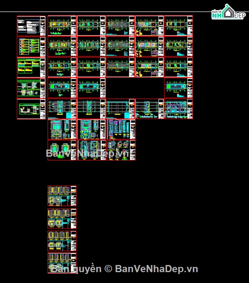 File Sketchup biệt thự,bản vẽ nhà phố 3 tầng,file autocad