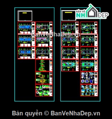 File Sketchup biệt thự,bản vẽ nhà phố 3 tầng,file autocad