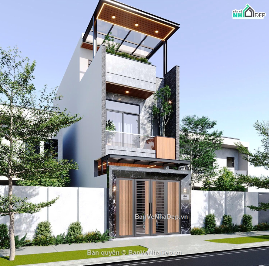 Bản vẽ nhà phố 3 tầng,nhà 3 tầng,nhà phố 3 tầng cad,file cad nhà phố 3 tầng