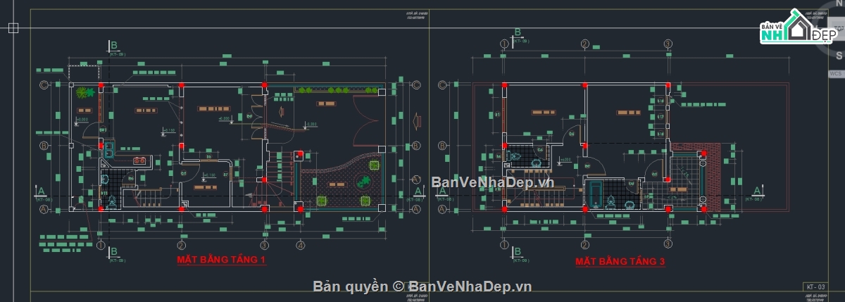 Bản vẽ thiết kế nhà phố 3 tầng,bản vẽ nhà phố 3 tầng,nhà phố 3 tầng,nhà phố 3 tầng file cad