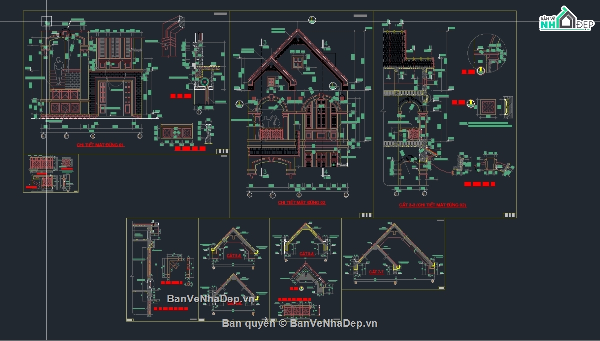 Bản vẽ thiết kế nhà phố 3 tầng,bản vẽ nhà phố 3 tầng,nhà phố 3 tầng,nhà phố 3 tầng file cad