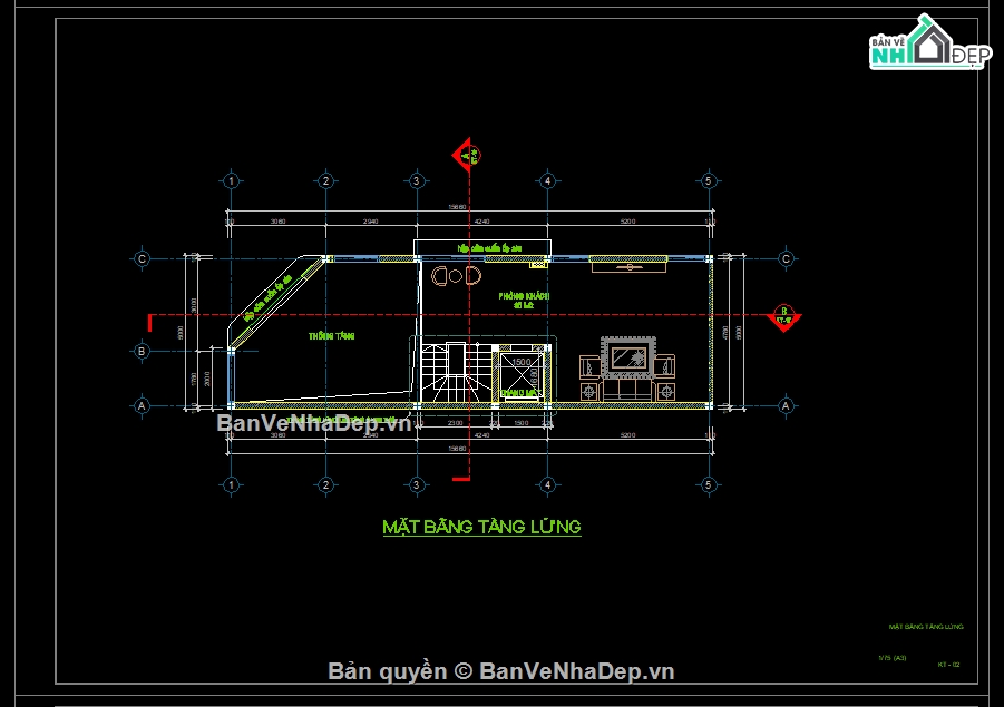 kiến trúc 4 tầng,hiện đại,Bản vẽ nhà 4 tầng