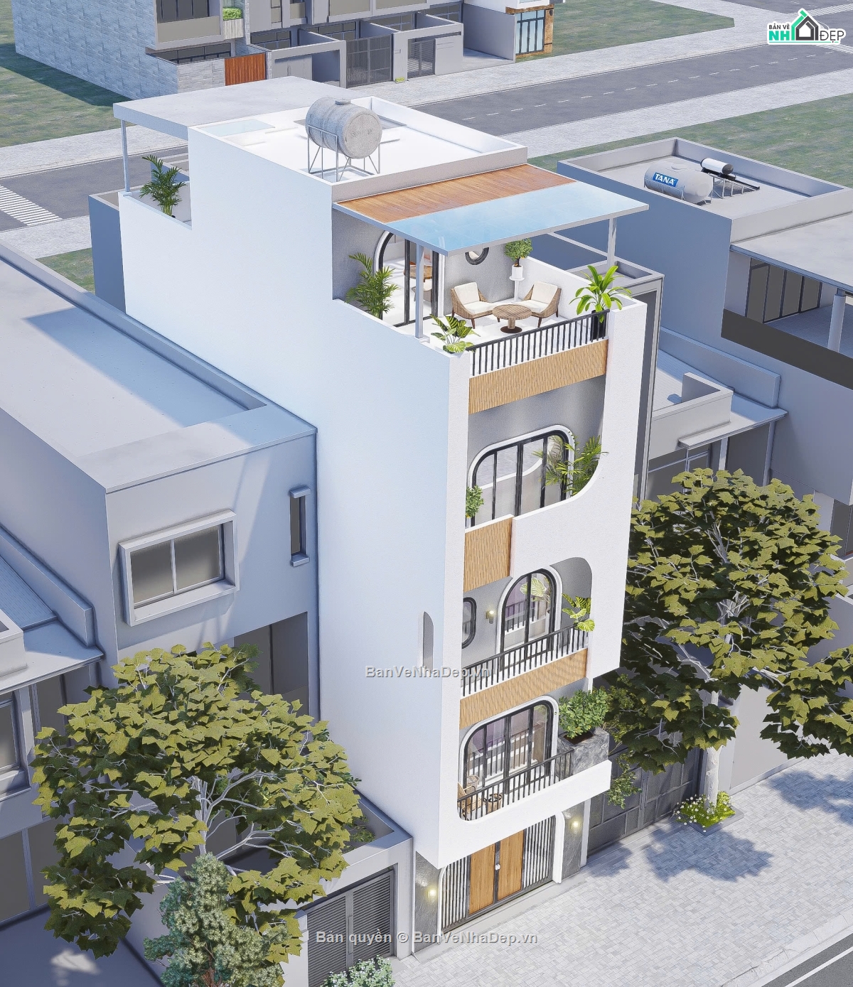 Bản vẽ nhà phố 3 tầng,Bản vẽ nhà,Bản vẽ thiết kế nhà,Kiến trúc biệt thự