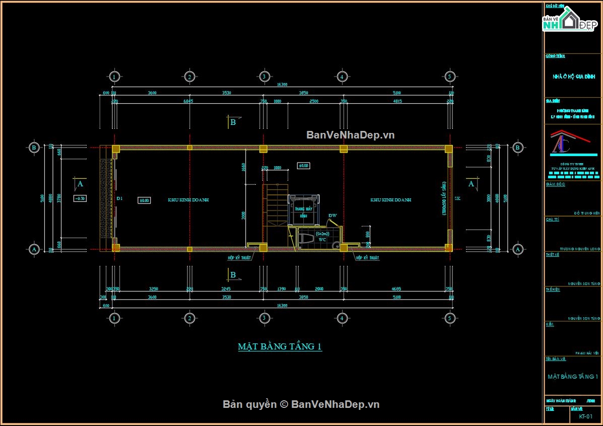 Bản vẽ nhà 4 tầng,nhà 4 tầng,file cad biệt thự 4 tầng,biệt thự 4 tầng cad,autocad biệt thự 4 tầng