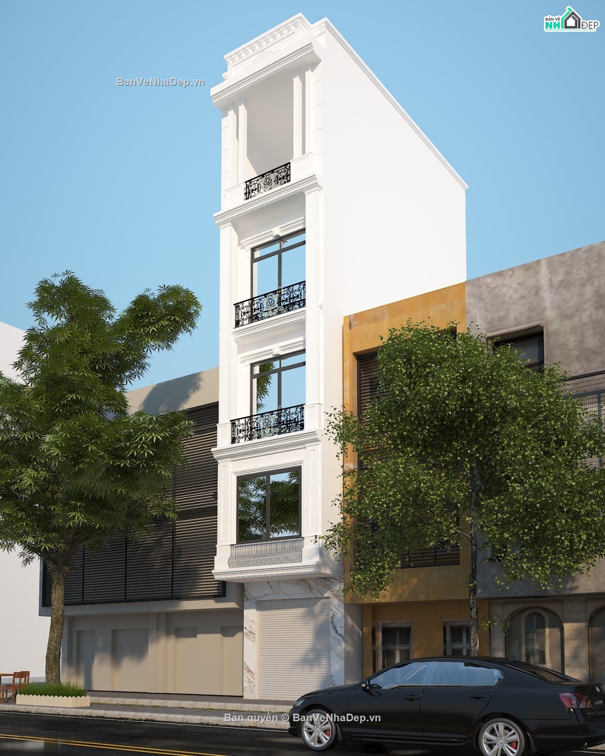 nhà phố 5 tầng,nhà 5 tầng,kiến trúc 5 tầng