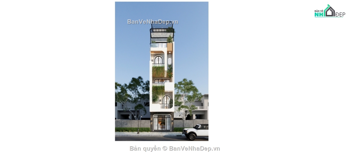 Bản vẽ nhà phố 6 tầng,nhà phố 6 tầng,file cad nhà phố 6 tầng