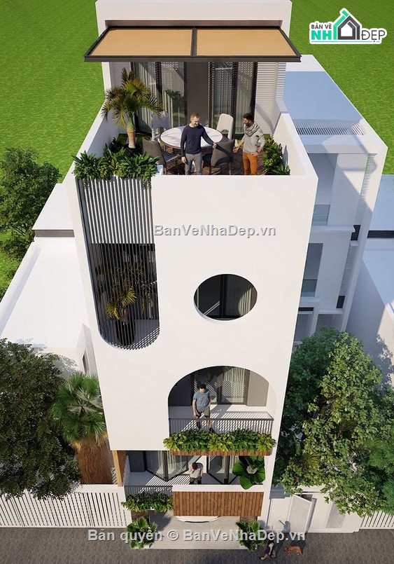 Nhà phố 3 tầng,kiến trúc 3 tầng,Nhà phố