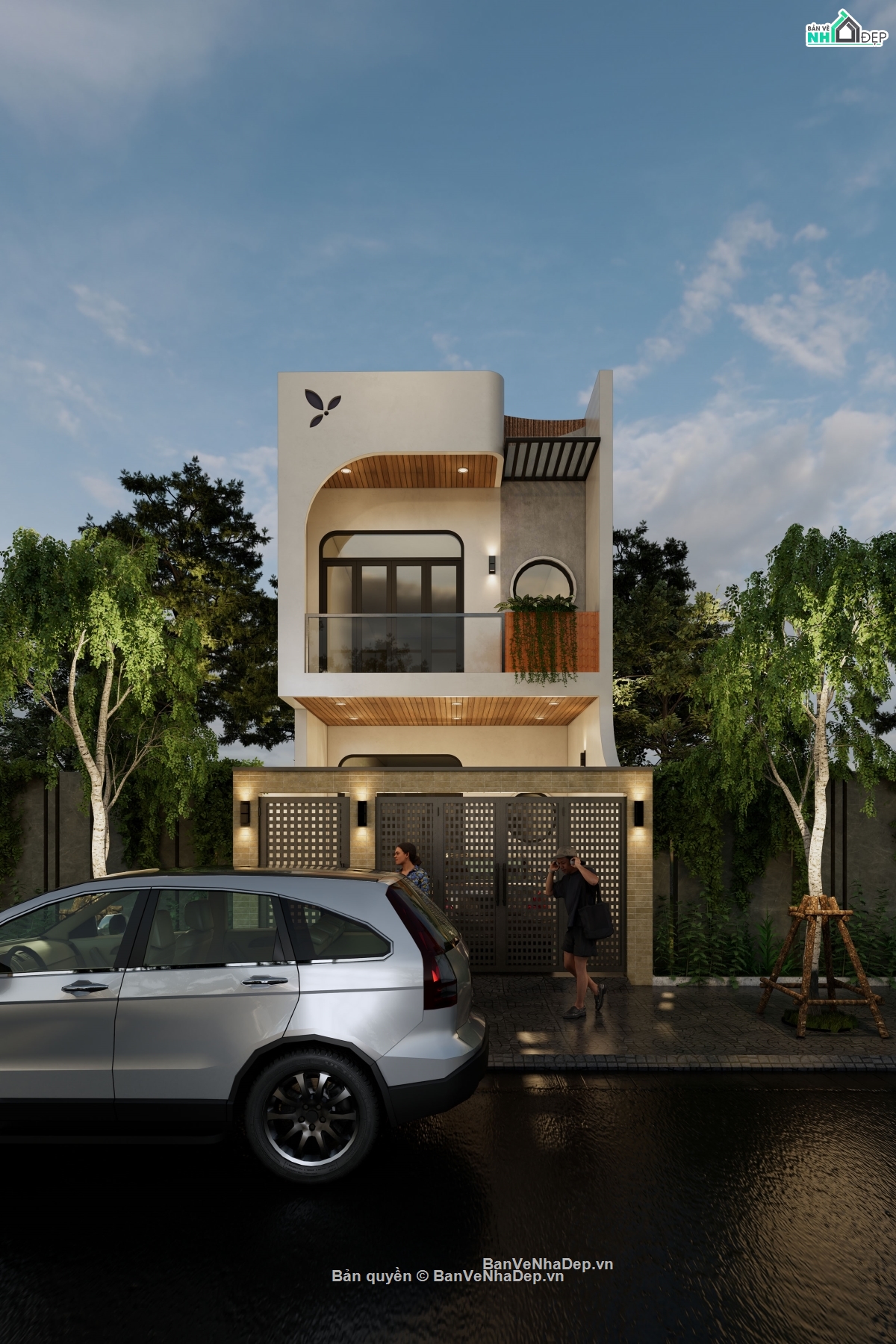 nhà phố 5m,nhà 2 tầng,nhà ở hiện đại