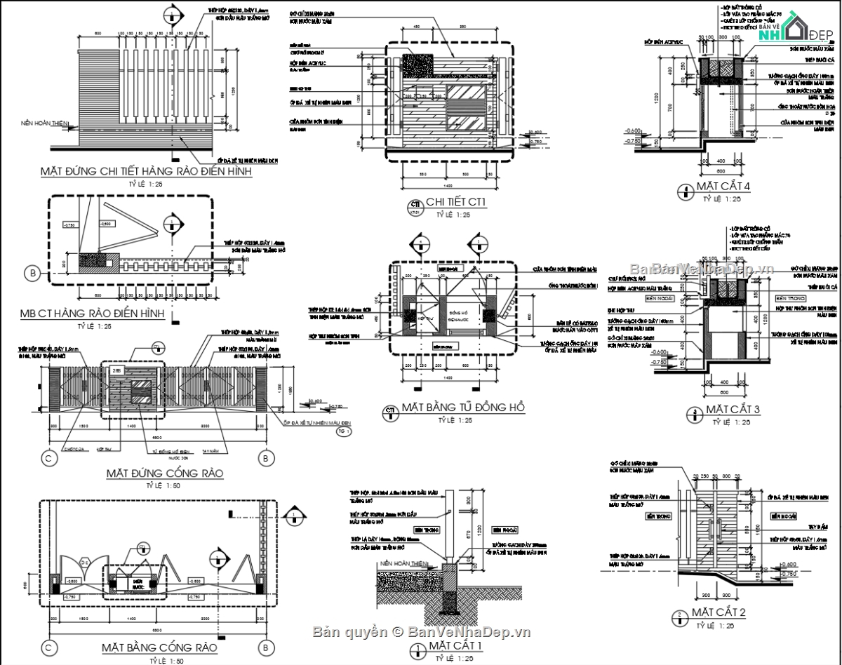 Bản vẽ nhà phố đẹp,Bản vẽ nhà phố mái thái đẹp,Bản vẽ nhà phố 3 tầng