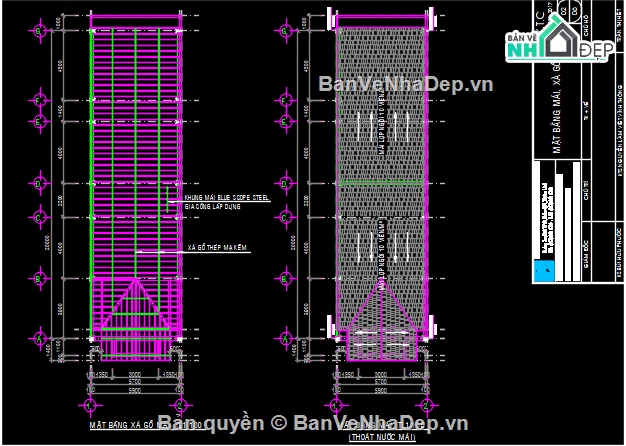 nhà phố mái thái đẹp,Bản vẽ nhà phố,Bản vẽ nhà phố 2 tầng
