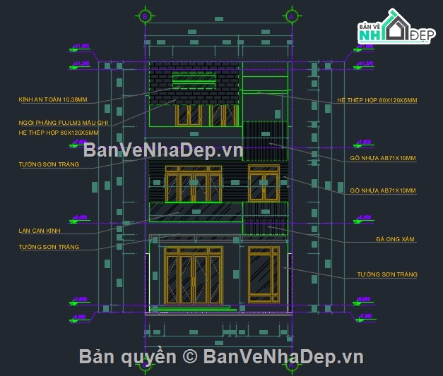 Bản vẽ,Bản vẽ nhà phố,nhà phố 3 tầng,bản vẽ 3 tầng,3 tầng