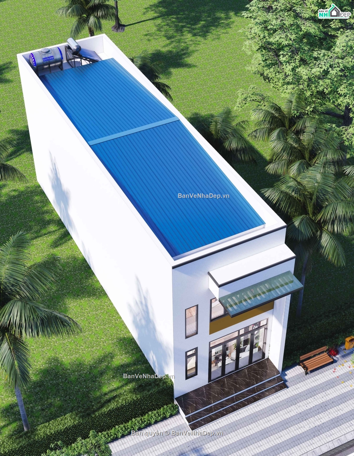 nhà tầng lững,full hồ sơ nhà tầng lững,nhà 1 tầng 1 lững