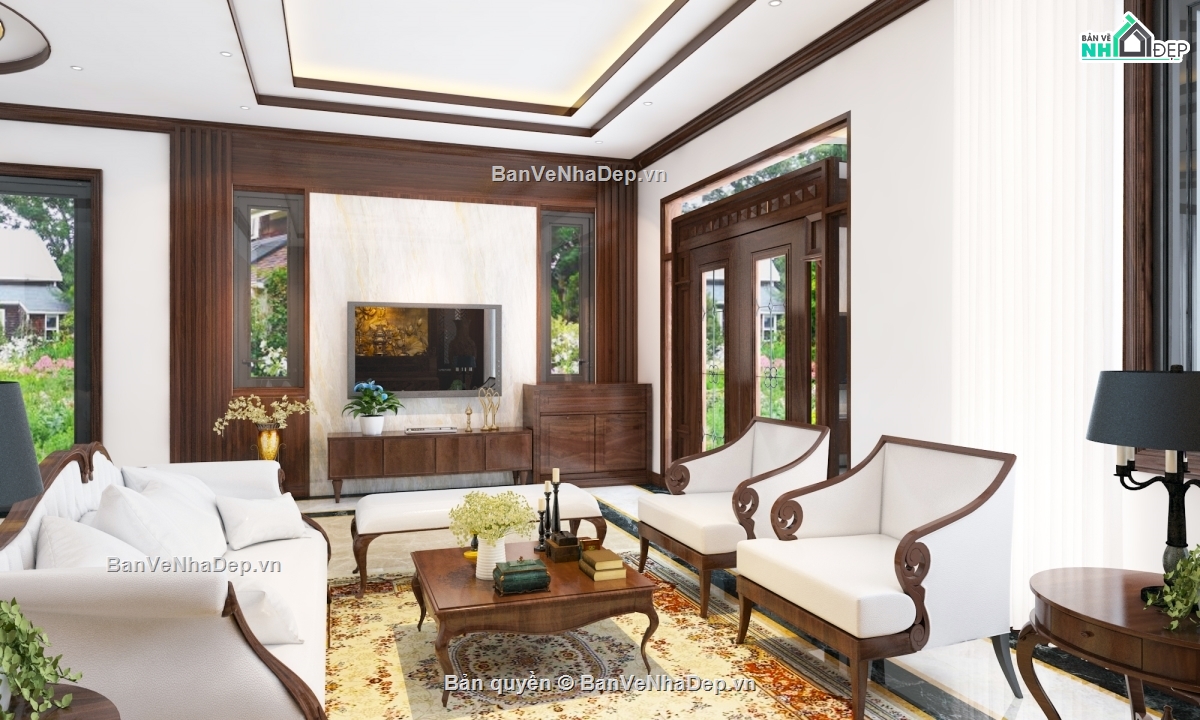 cad nội thất,nội thất phòng khách,phòng bếp
