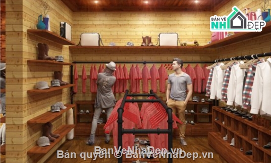 Thiết kế nội thất shop quần áo,shop quần áo,Thiết kế nội thất,nội thất shop quần áo