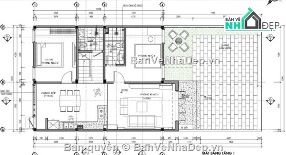 nhà phố 2 tầng,file cad nhà phố 2 tầng,bản vẽ nhà phố 2 tầng