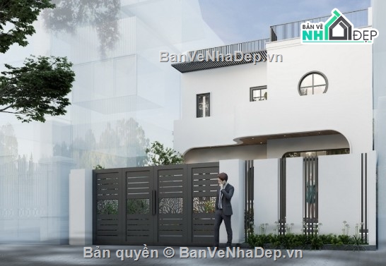 nhà phố 2 tầng,file cad nhà phố 2 tầng,bản vẽ nhà phố 2 tầng
