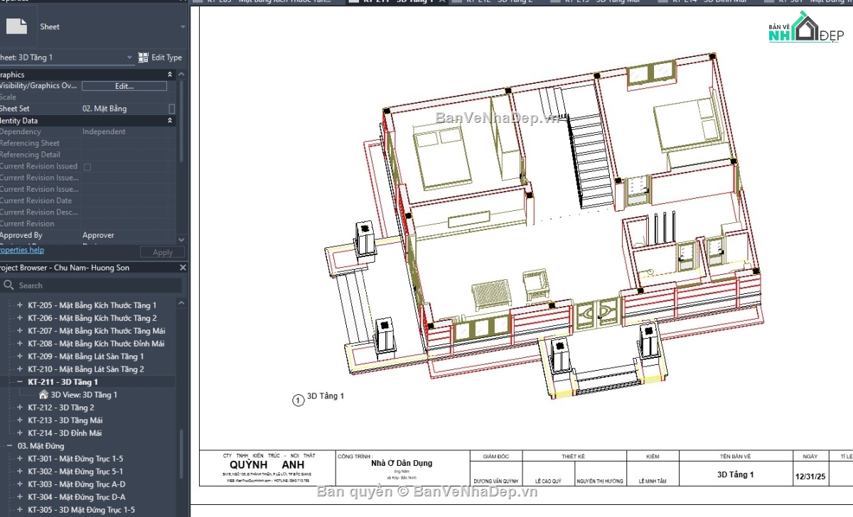 biệt thự revit,revit biệt thự 2 tầng,revit biệt thự mái nhật,file revit biệt thự đẹp,Biệt thự 2 tầng mái nhật