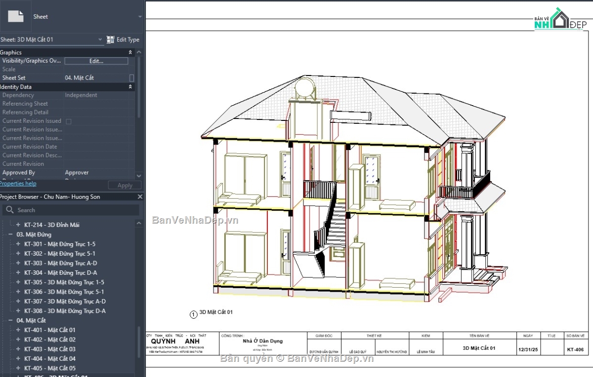 biệt thự revit,revit biệt thự 2 tầng,revit biệt thự mái nhật,file revit biệt thự đẹp,Biệt thự 2 tầng mái nhật
