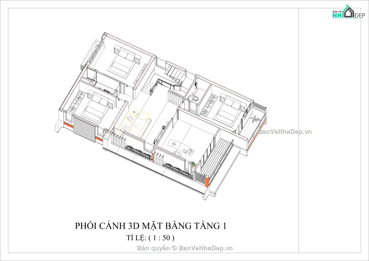 Kiến trúc,nhà phố,nhà phố revit,3 tầng