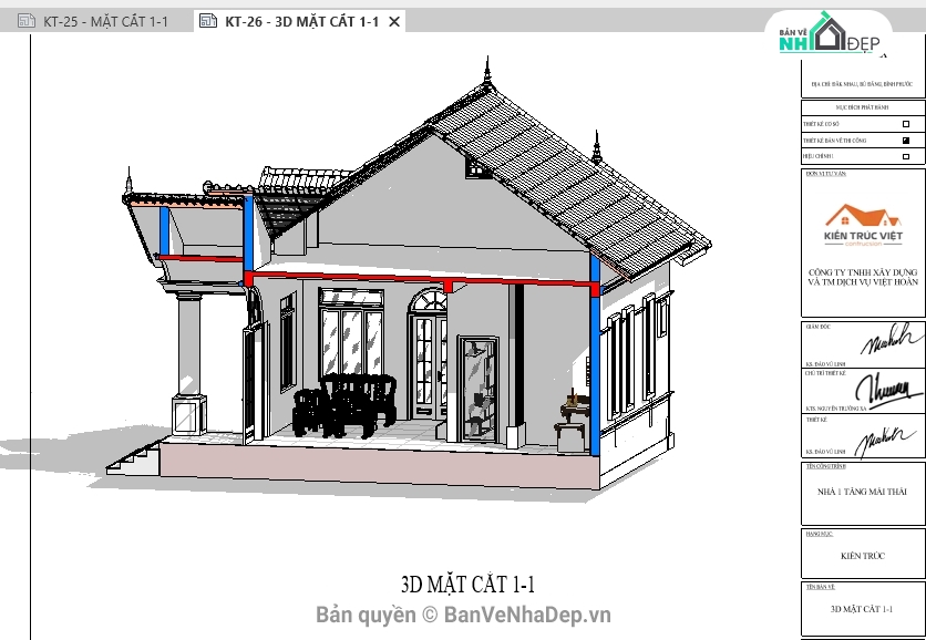 Revit biệt thự mái thái,file revit biệt thự mái thái,Bản vẽ revit biệt thự mái thái,bản vẽ revit biệt thự 1 tầng,biệt thự mái thái,biệt thư 1 tầng