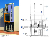 Bản vẽ nhà phố,nhà phố 3 tầng,kiến trúc nhà phố