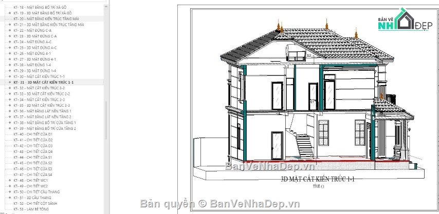 kiến trúc 2 tầng revit,revit biệt thự 2  tầng,mẫu biệt thự 2 tầng revit,biệt thự 2 tầng revit