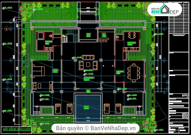 5 mẫu bản vẽ autocad thiết kế khách sạn đầy đủ kiến trúc, kếu cấu