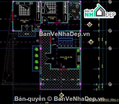 biệt thự 3 tầng,biệt thự 3 tầng cad,file cad biệt thự 3 tầng