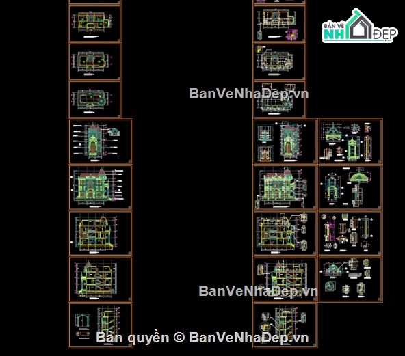 nhà phố 3 tầng,bản vẽ cad nhà phố 3 tầng đẹp,nhà phố 3 tầng cad
