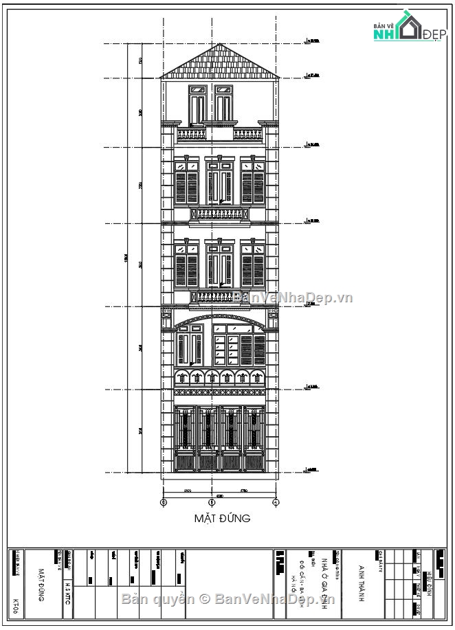 Nhà phố 5 tầng,Bản vẽ nhà ống 5 tầng,thiết kế nhà phố,kiến trúc 5 tầng,thiết kế nhà 5 tầng,cad nhà phố