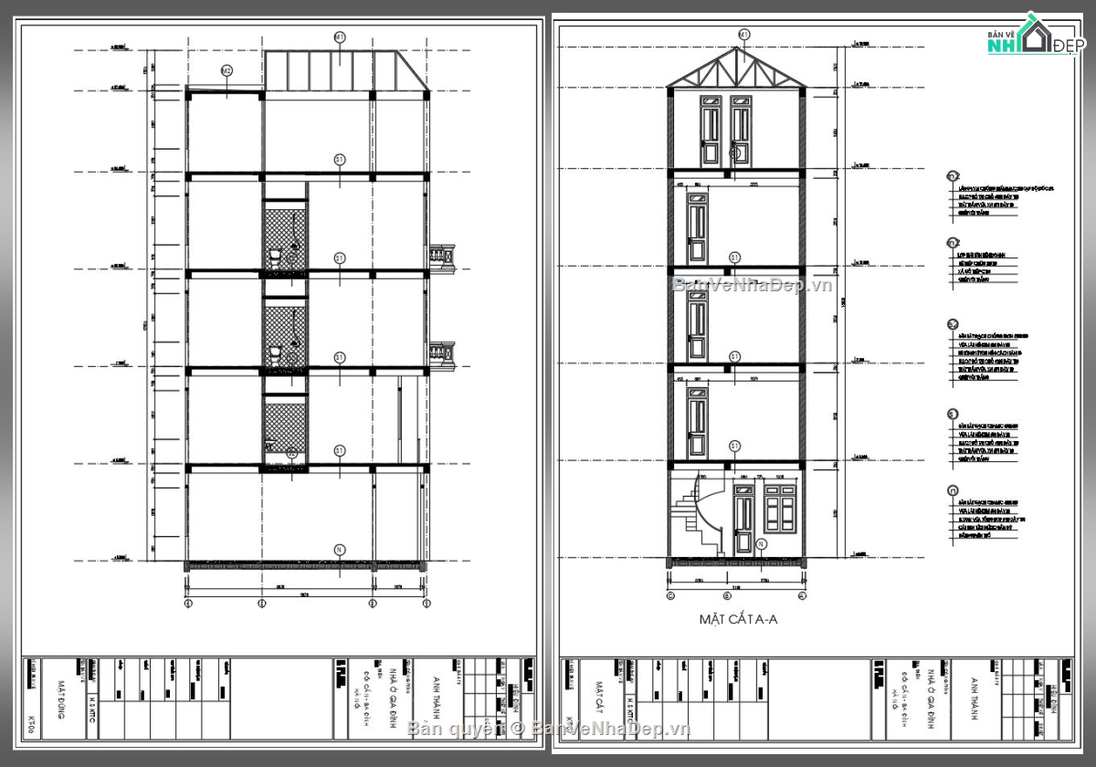 Nhà phố 5 tầng,Bản vẽ nhà ống 5 tầng,thiết kế nhà phố,kiến trúc 5 tầng,thiết kế nhà 5 tầng,cad nhà phố