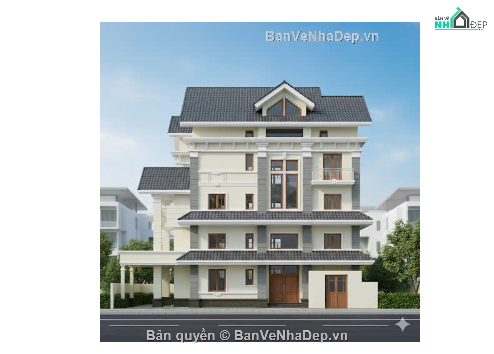 biệt thự 3 tầng,3 tầng,thiết kế biệt thự 3 tầng,bản vẽ biệt thự 3 tầng
