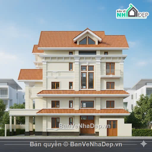 biệt thự 3 tầng,3 tầng,thiết kế biệt thự 3 tầng,bản vẽ biệt thự 3 tầng