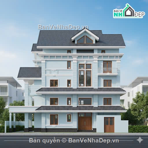 biệt thự 3 tầng,3 tầng,thiết kế biệt thự 3 tầng,bản vẽ biệt thự 3 tầng