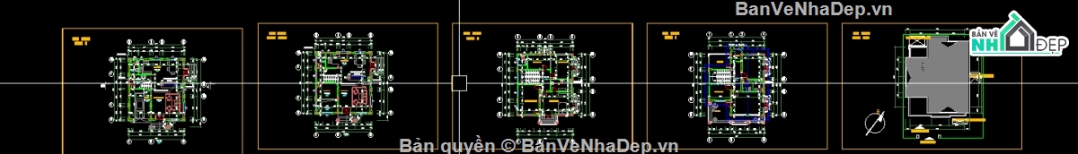 biệt thự 3 tầng,thiết kế biệt thự 3 tầng,Bản vẽ biệt thư 3 tầng,nhà 3 tầng
