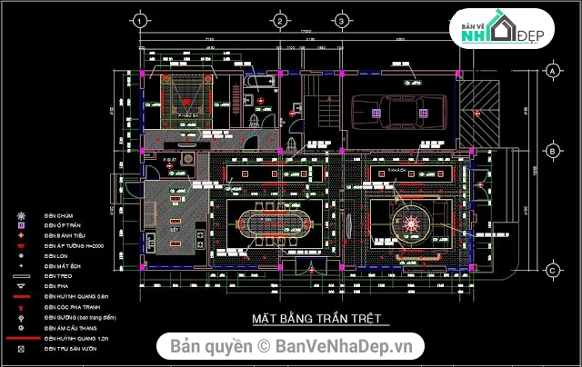Biệt thự 3 tầng 10x17m,Biệt thự 3 tầng,bản vẽ biệt thự 3 tầng,thiết kế biệt thự 3 tầng,mẫu biệt thự 3 tầng,file cad biệt thự 3 tầng